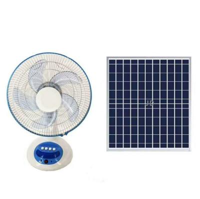 China Household factory production 12 inch 14 inch 16 inch desktop fan with USB cable charging solar panel charging for sale