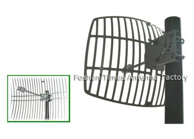 China Weather Proof Parabolic Grid Antenna 27 dBi Wifi Antenna Vertical Polarization for sale