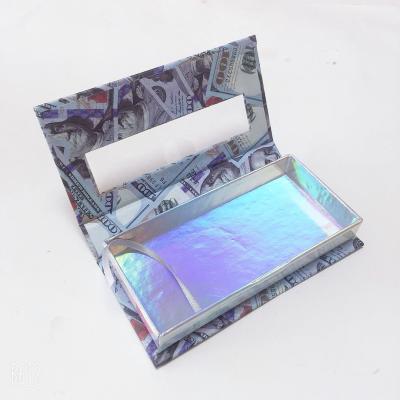 China Open Window Eyelash Box Handmade False Eyelash Packaging Box Rectangular Pairs Eyelash Box Box for sale