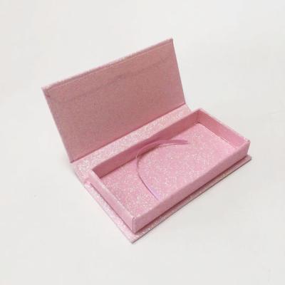 China Custom Handmade Gold Square Luxury Butterfly Logo Eyelash Packaging Box for sale