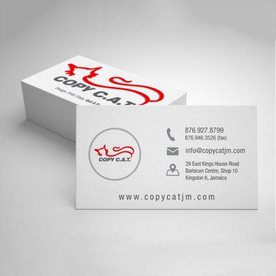 China High quality luxury custom thick paper business cards full color printing double sided debossed debossed printing for sale