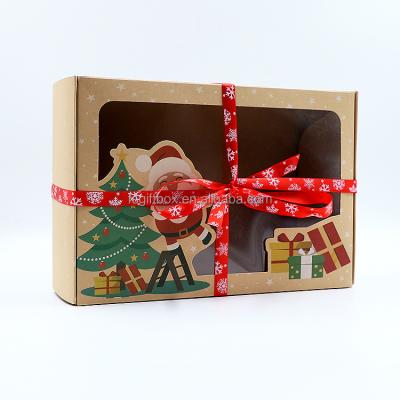 China Luxury Custom Recycled Materials SENCAI Drawer Style Christmas Socks Packaging Gift Wrapping Paper Box for sale