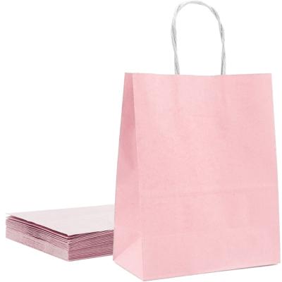 China Recyclable Logo Print Takeaway Gift Food Packaging Paper Bags Factory Stock Factory Bottom Square Color for sale