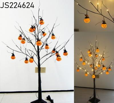 China Indoor Battery Operated Halloween Home Decorations LED Decoration Pumpkin Tree Halloween Pathway Lights for sale