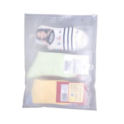 China Eco-friendly non-toxic slider frosted clear plastic bag waterproof PVC zipper bag plastic zip lock with zipper plastic packaging security bag for clothing for sale