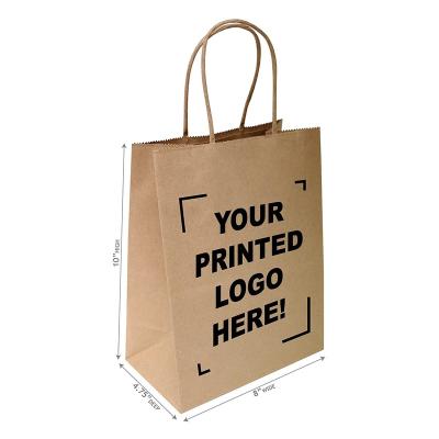 China Recycled materials sell custom logo kraft paper bag or white high quality cheaper wholesale paper bags for sale