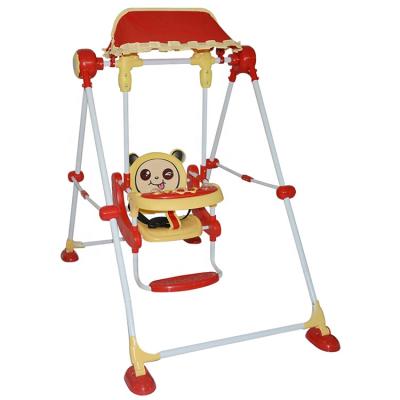 China NEWEST BABYLAND 2021 OUTDOOR INDOOR GAME BABY SWING OUTDOORS WITH CUTE ANIMAL CANOPY DESIGN KIDS SWING for sale