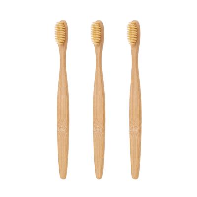 China Eco-Friendly Bamboo Toothbrush Flat Handle Adult Natural Bamboo Toothbrush Custom Logo Soft Bristle for sale