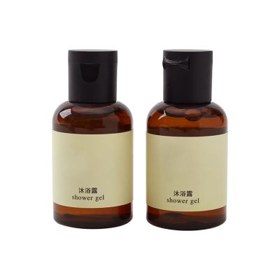 China Travel Home OEM Private Label Brown Bottle 40ML Cheap Shower Gel Whitening for sale