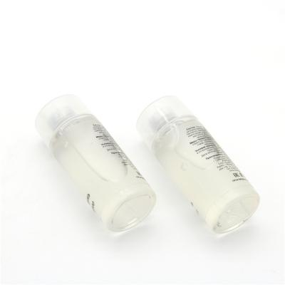 China Portable White Transparent Cosmetic Hand Sanitizer Personal Care Storage Plastic Bottle With Lid for sale