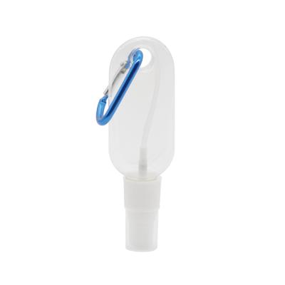 China Personal Care Portable Empty Hand Sanitizer Cosmetic Separate Plastic Bottles With Hook for sale