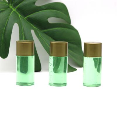 China Customized Gold Cap Covered Personal Care Portable Cosmetic Plastic Hand Wash Bottle Body Care Bottle for sale