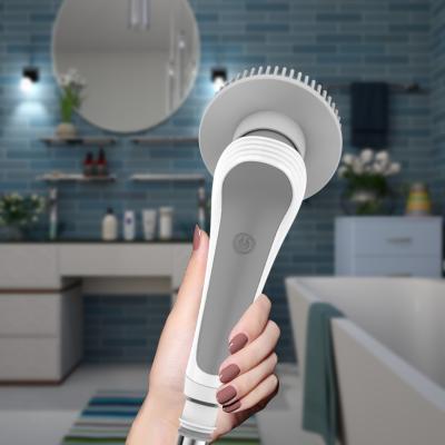 China Rotating Viable Electric Scrubber Bathroom Tub Scrubber Electric Power Scrubber Brush For Wall Floor Window Cleaning for sale