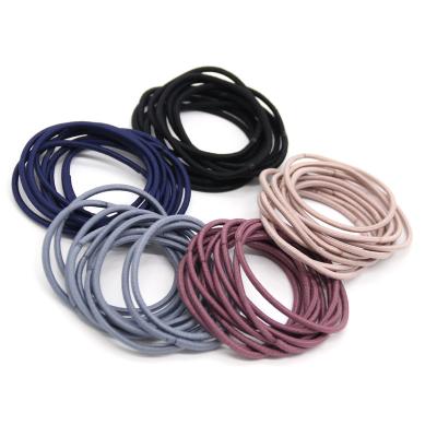 China Decorate 100pcs/lot 5CM Hair Accessories Elastic Bands For Women Scrunchy Elastic Hair Bands Girls Cheap Elastic Hair Band for sale