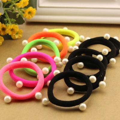 China Decorate 1 Pcs Elastic Wide Hair Band Hot Selling Fashion With Ball Pearl Hair Band for sale