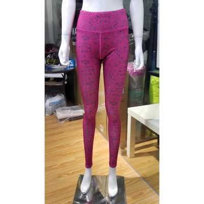 China Breathable Custom Lift Up Legging Tight Fitness High Waisted Sports Pants Women Yoga Gold Print Legging for sale