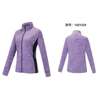 China Perfect Quality Outdoor Sports Gym Training Zipper Ladies Running Jacket Breathable for sale