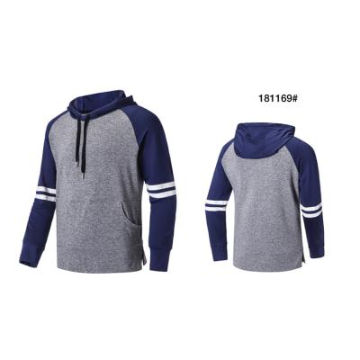 China Best Quality Slim Fit Men's Gym Long Sleeve Pullover Hoodie Anti-Shrink Comfortable Pullover Hoodie for sale