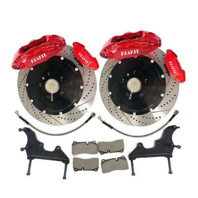 China Car Refitting Big Brake KLAKLE 4 Piston Rear Wheel R19 Brake Disc Rear Wheel F40 Double Inches Rear Bore Kit For VW Passat 2016 for sale