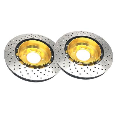 China KLAKLE Brake Bell Center Hole 75MM PCD Center Disc Bell Plum Alloy Gold Color Car Refit Center For BMW E46 M3 for sale