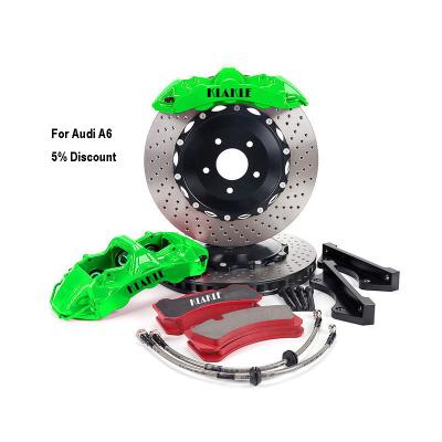 China Audi A6 Auto Car Refitting Brake KLAKLE Performance Parts GT6 Front Brake Caliper Brake Disc Price 380MM for sale