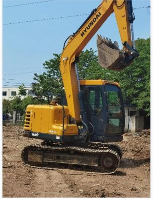 China Precio muy bajo y excelente calidad que utilizan excavadora HYUNDAI75VS con capacidad de cubo 0.32m3 peso de la máquina 6800kg en venta