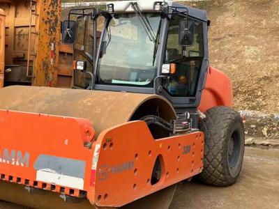 China Hamm 320 Steel Wheel Second Hand Road Roller Fuel Efficient With Cummins Engine for sale