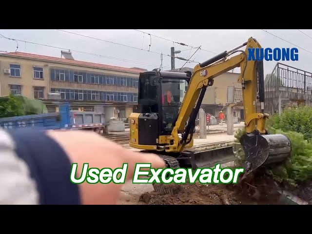 second hand cat 303 mini excavator 0.12m3 bucket 3600kg weight for construction use