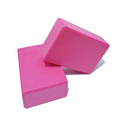 China Yoga Exercises Foaming Waterproof Exercise Eva Yoga Block Bricks Companion High Density Eco-Friendly Yoga Blocks Set Fitness Exercise for sale