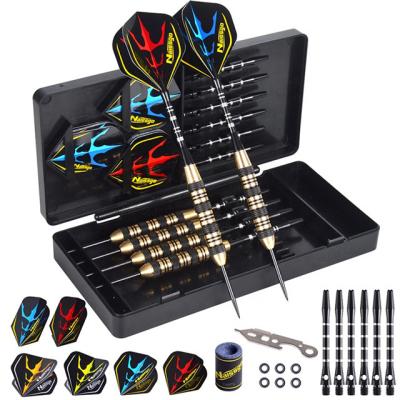 China Best Quality Durable Customized Brass Darts Sets Aluminum Shaft / Steel Tilt Metal Brass Flights Dart for sale