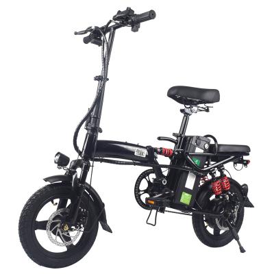 China Cheapest Aluminum Alloy City E Bike Steel Frame Foldable High Carbon Electric Bicycle For Ladies for sale