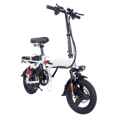 China Aluminum Alloy China Factory Customized Other Carbon Steel 14 Inch Electric Portable Folding Bike Electric Bicycle for sale