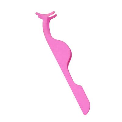 China Custom Eyelash Applicator False Eyelash Applicator Tweezers Pink Private Label for sale