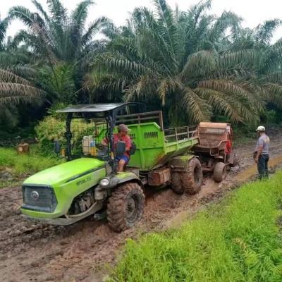 China Palm Fruit Collection Tractor China Hepu Huili 4X4 4Wd Palm Mini Fruit Sawit Dumper Agricultural Machinery Dump Truck Small Mini Agricultural Tractors For Sale for sale