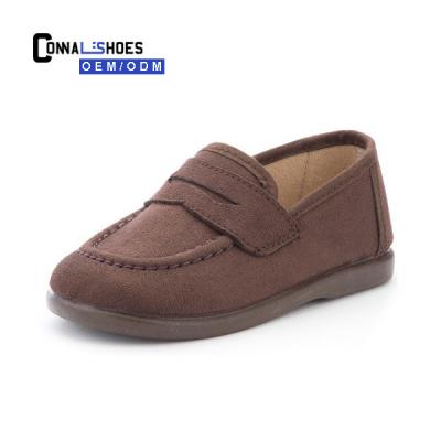 China Fashion\Comfortable\Cute Connal Slip On Plain Color Cloth High School Comfortable Child Wearing Smart Happy Shoes for sale