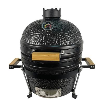 China Adjustable Size 16 Inch Large BBQ Grill Egg Shaped Outdoor Kamado Grill Maker for sale