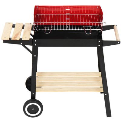 China Adjustable Height China Camp Stainless Steel Charcoal Cart BBQ Grill BBQ Accessories for sale