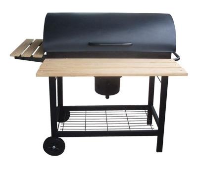 China Adjustable Height Factory Direct Supply Large Size Adjustable Carbon Plate Grill Barbecue Trolley Grill for sale