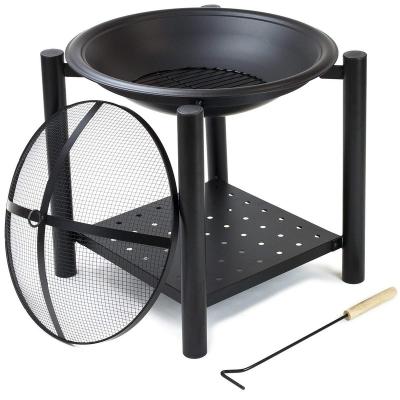 China Factory Adjustable Chinese Outdoor Wood Burner Size Steel Table Fire Pit Bowl for sale