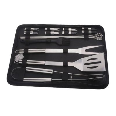 China Custom Home BBQ Tools Stainless Steel Easy Clean Easily Cleaned With Apron 6 Piece BBQ Tools for sale