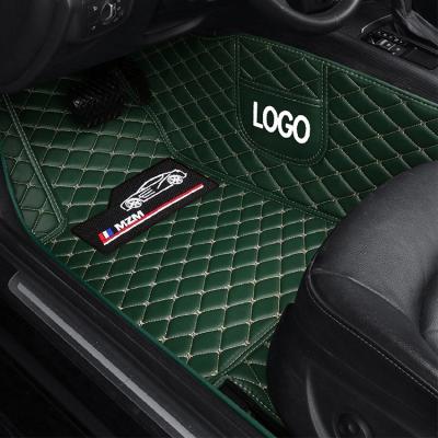 China Hot Selling Luxury Black Color Car Floor Covering Floor Set Mats Full Set Carpet Mat For Cars PVC for sale