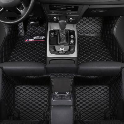 China Luxury Car Mats Multiple Color Leather Wear-resistant And Odorless Luxury Hot Foot Sales Diamond Mats For Car for sale