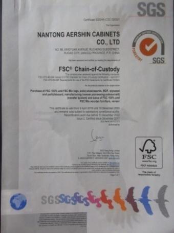 FSC - Nantong Aershin Cabinets Co., Ltd.