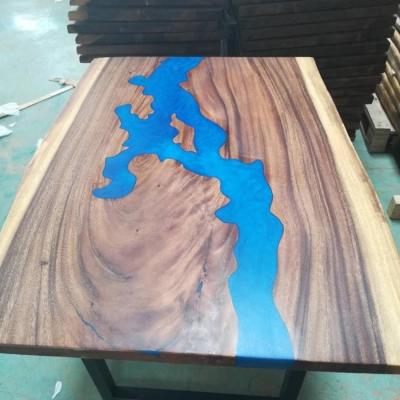 China 100% Solid Wood Top Slab Solid Wood Table for sale