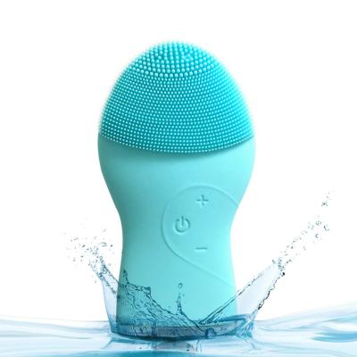 China Electric Sonic Silicone Facial Cleansing Brush Waterproof Acne Treatment Face Cleanser and Massager for sale