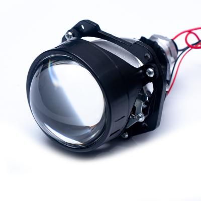 China 55W Led Headlight Universal 2.5 Inch Double Lens H4 Single Projector Lens Standard Cup Size for sale