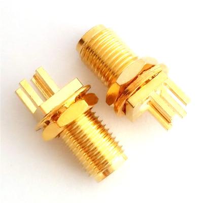 China Communication Factory Direct Tuner Antenna Seat SMA-KE Polarized Foot 1.6mm Lengthened PCB Installation Straight Length 11 Total Length 17 Tooth for sale