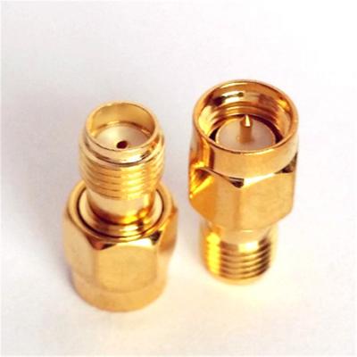 China Factory direct rf communication adapter SMA-JK male to female 180 degree straight double pass high quality high frequency copper gold plated for sale