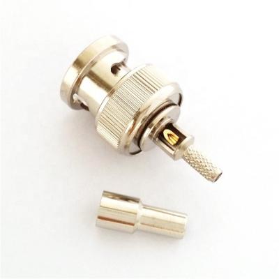 China 50Î © RF Coaxial Male BNC-C-J1.5 Pressure Connection BNC-C-J1.5 Screw RG316 174 Inch Thread Copper Material for sale