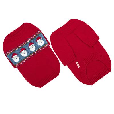 China Warm Reindeer Stocked Cat Coats Christmas Sweaters Pet Clothes for sale